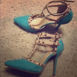 Blue heels